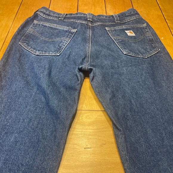 Carhartt Flame Resistant Relaxed Fit Jeans 34x34 5-Pocket Denim 100% Cotton - Picture 1 of 16